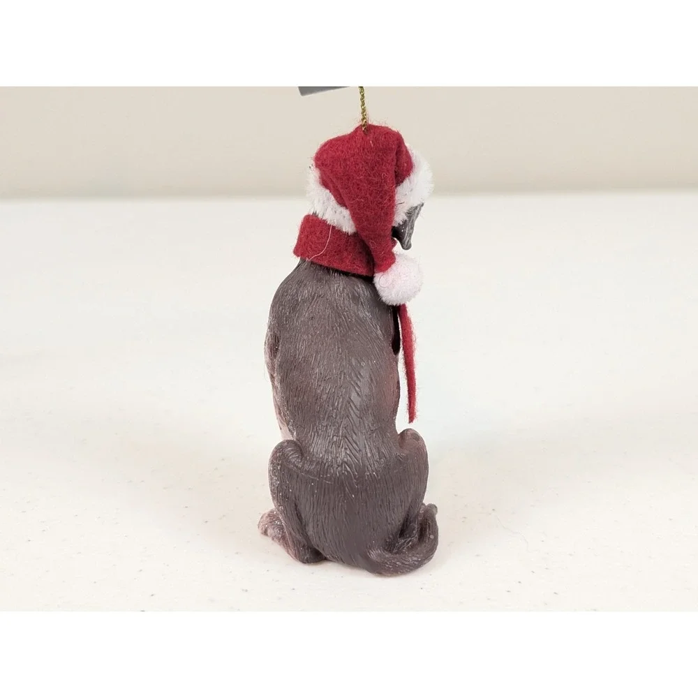 German Shorthaired Pointer Christmas Ornament Resin Dog Santa Hat Christmas Shop